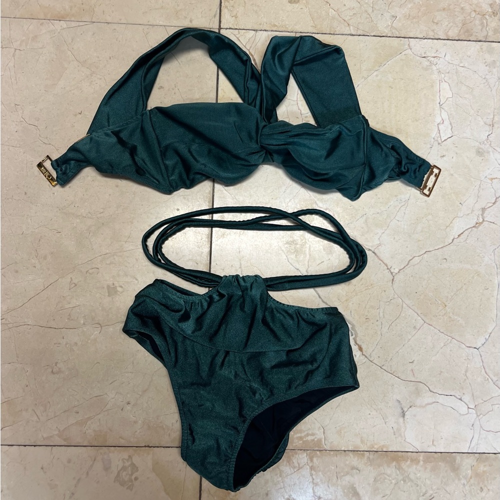 Patbo palace green bikini set XS
